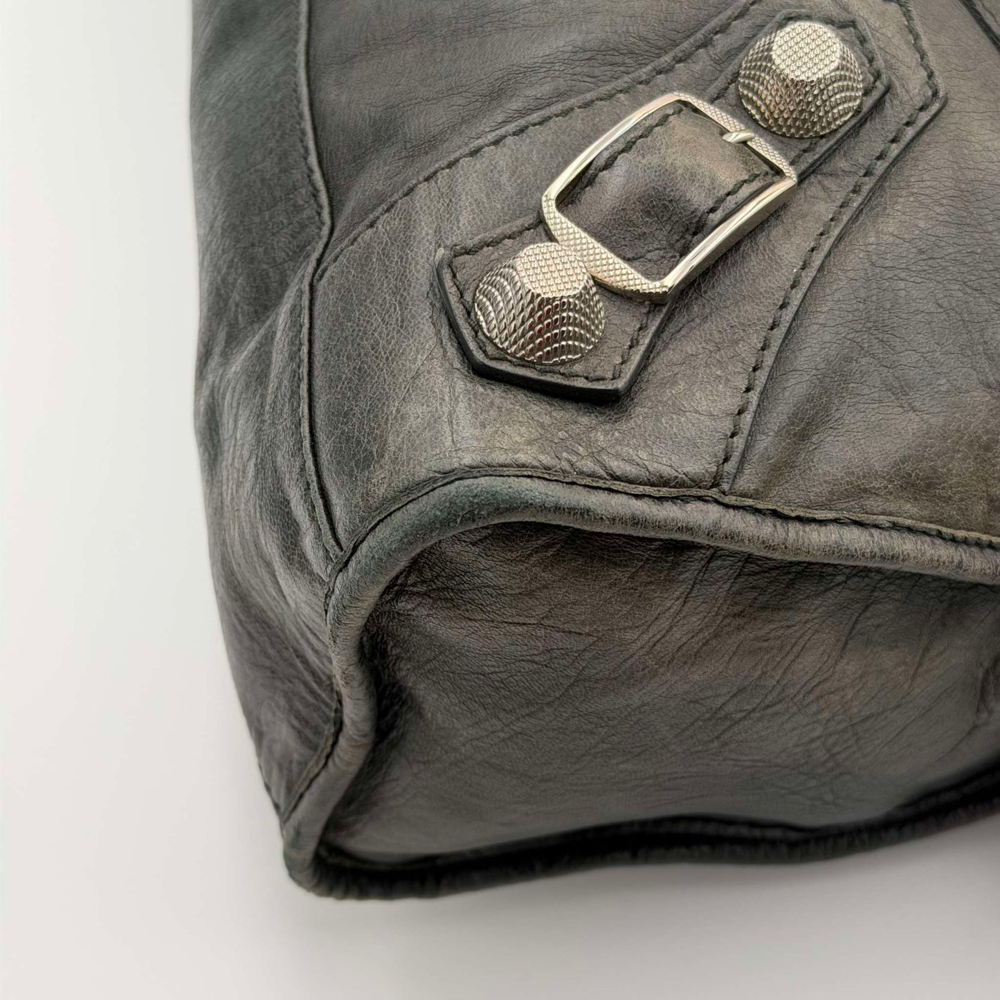 2010 Balenciaga The Giant City 21 Leather Black Bag