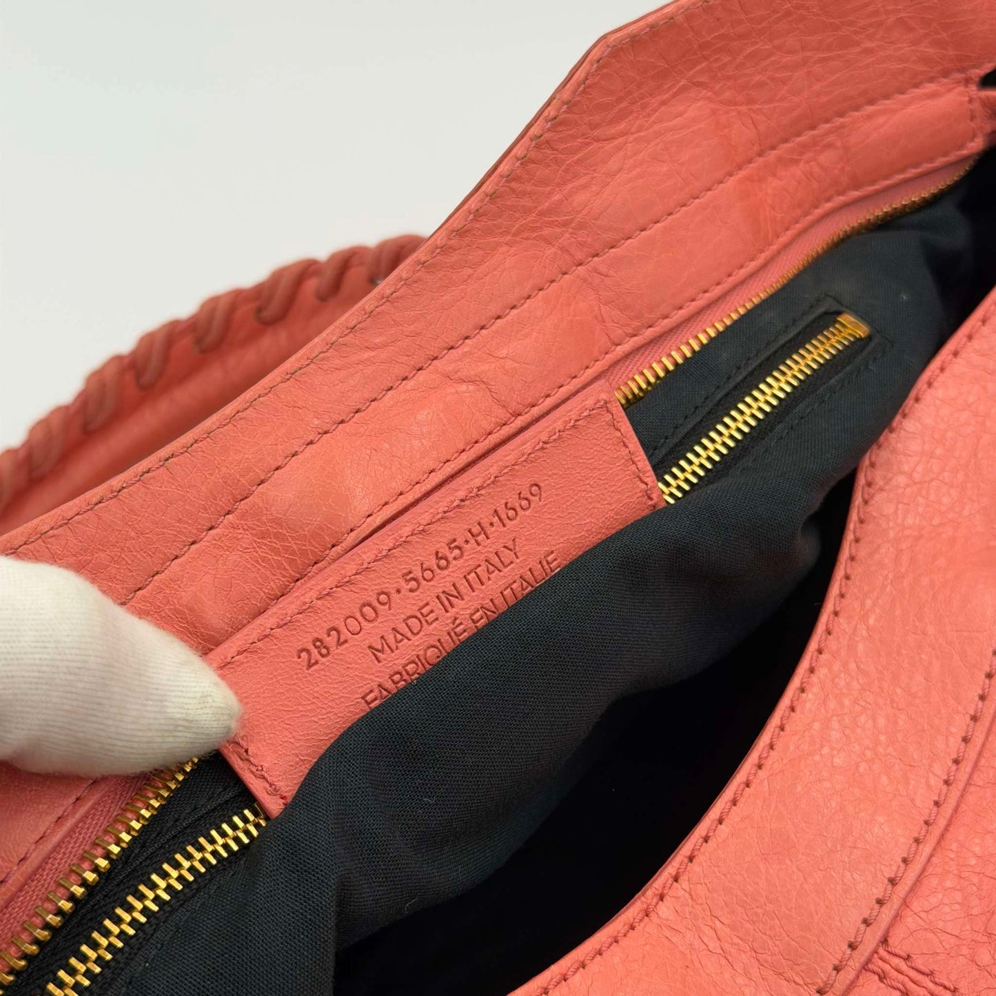 2014 Balenciaga The Part Time Leather Pink Shoulder Bag