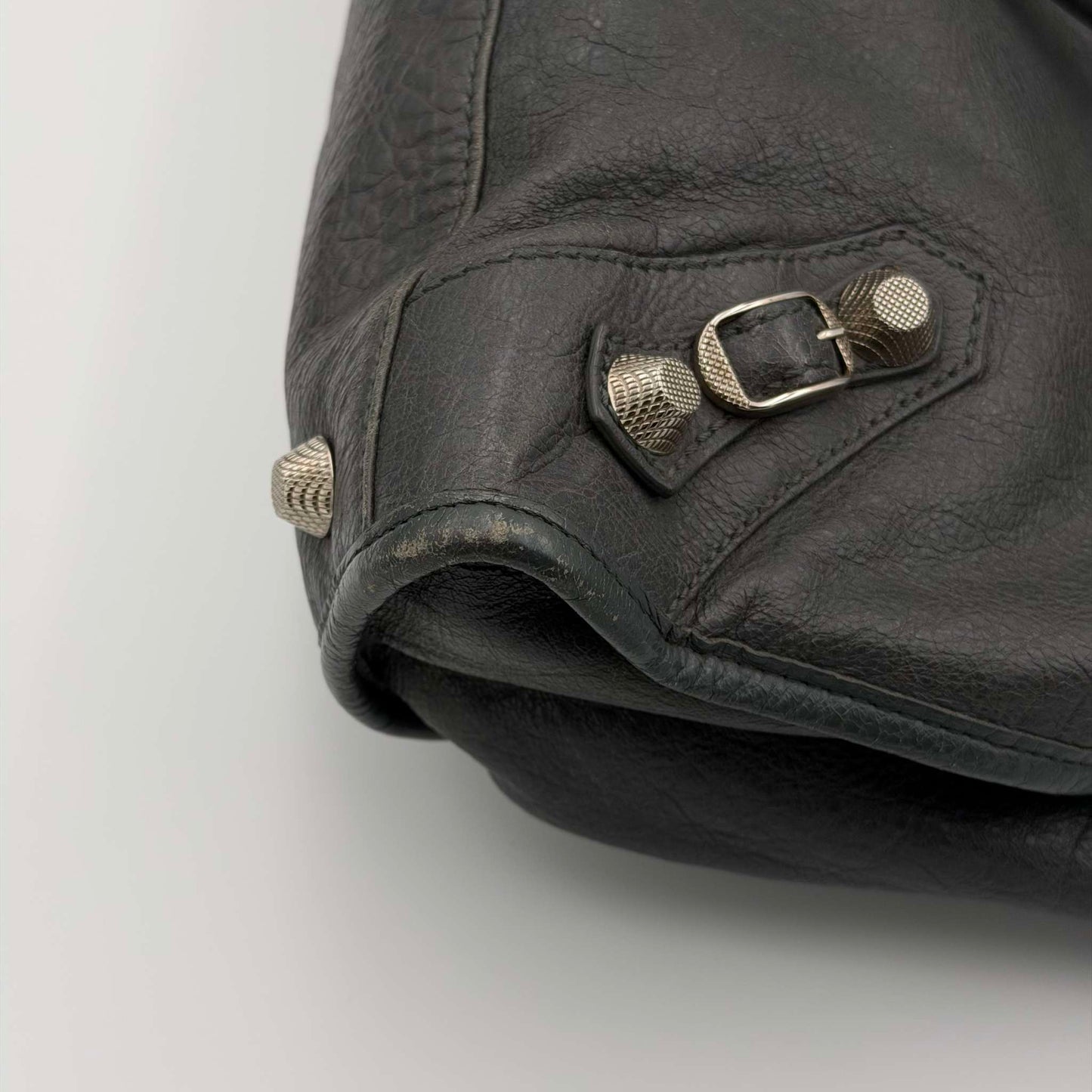 2013 Balenciaga Classic The Work Leather Grey Shoulder Bag
