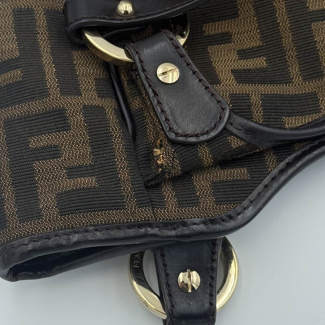 Fendi Zucca Canvas Chef Brown Tote Bag