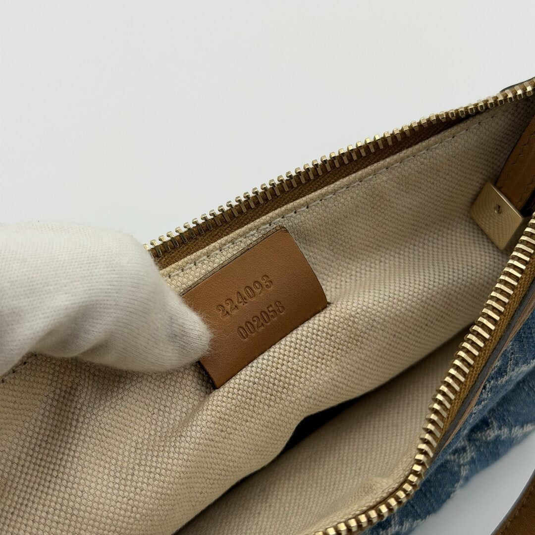 Gucci GG Denim Blue Mini Shoulder Bag