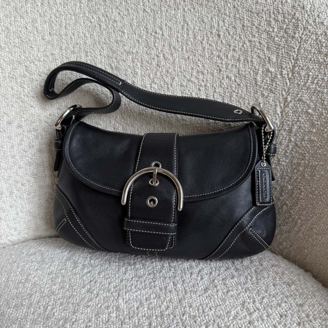 Coach Soho Leather Black Mini Shoulder Bag