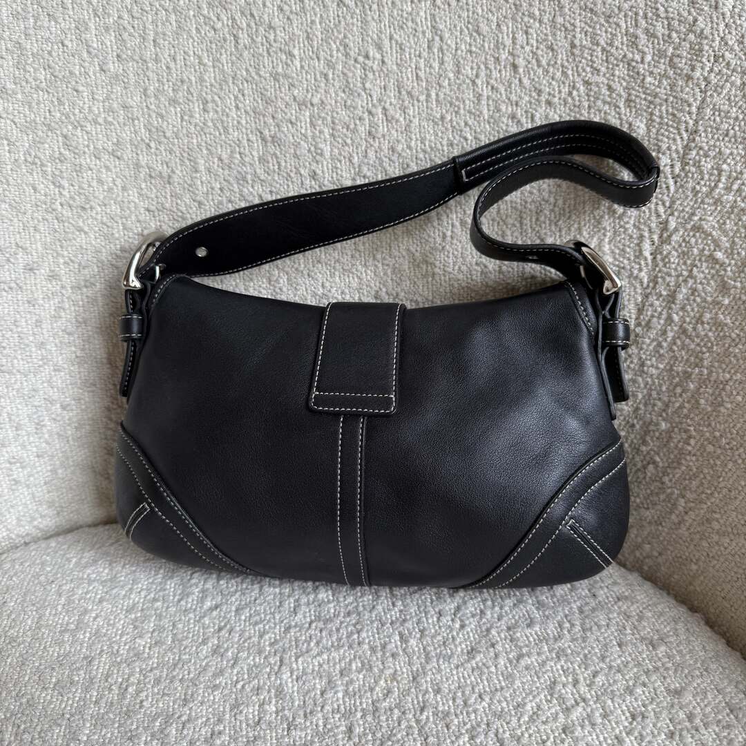 Coach Soho Leather Black Mini Shoulder Bag