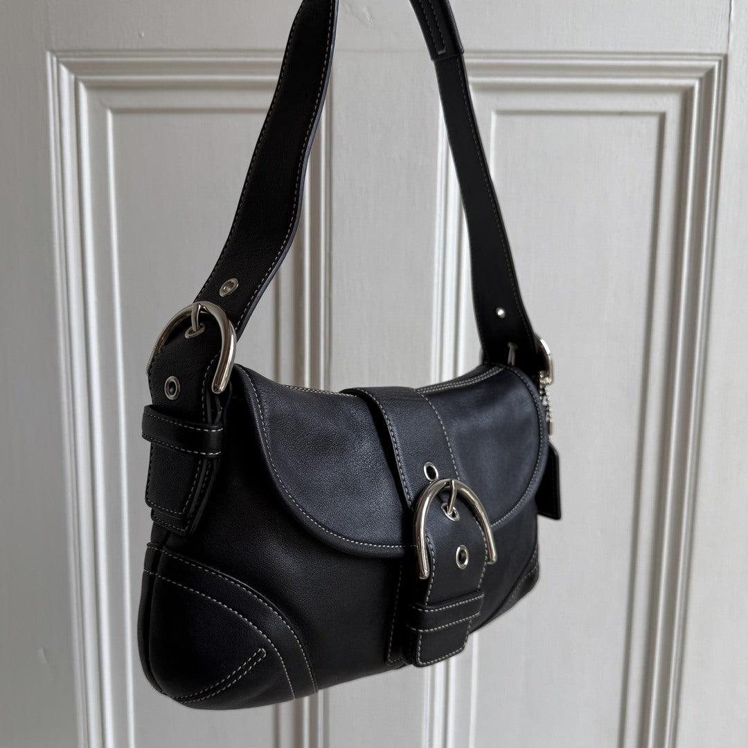 Coach Soho Leather Black Mini Shoulder Bag