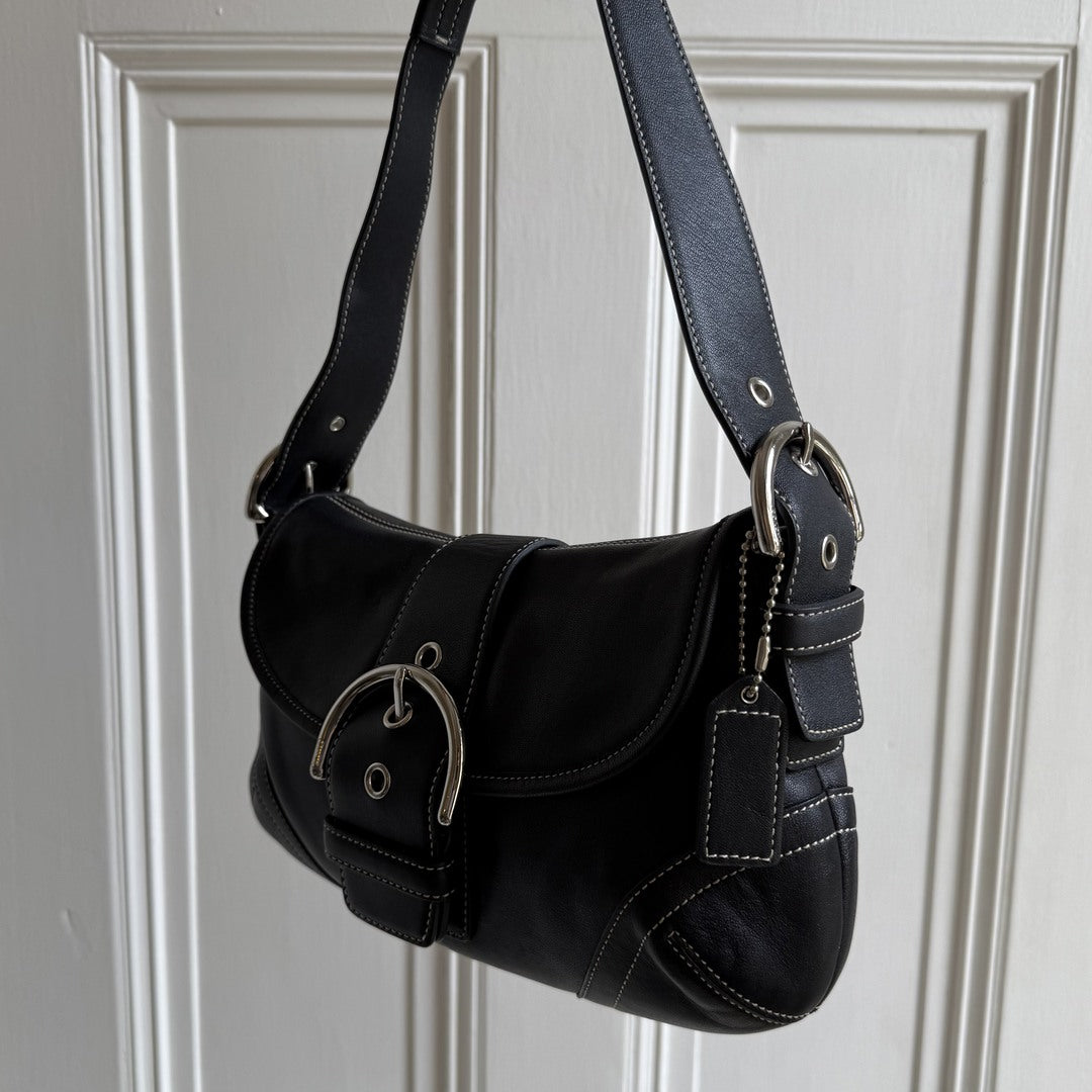 Coach Soho Leather Black Mini Shoulder Bag