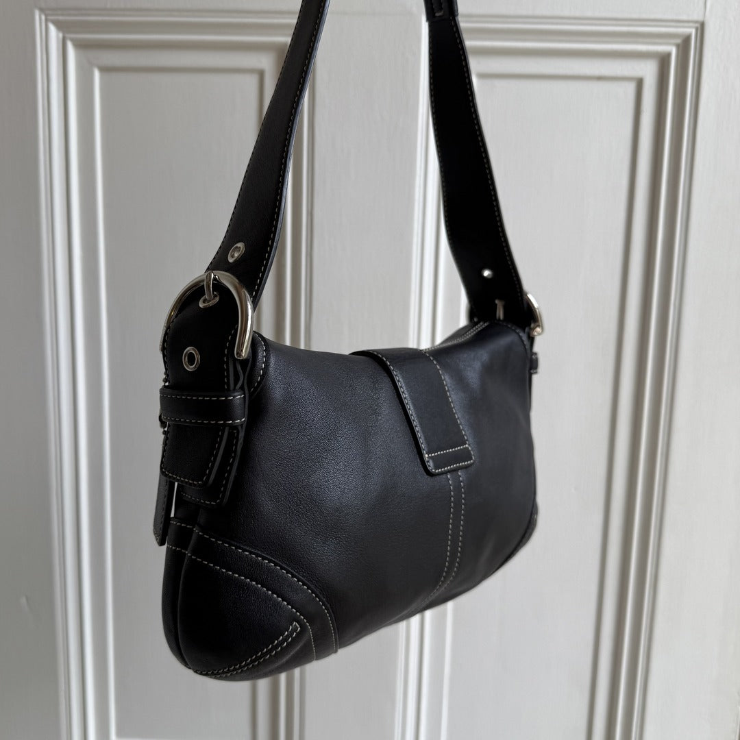 Coach Soho Leather Black Mini Shoulder Bag