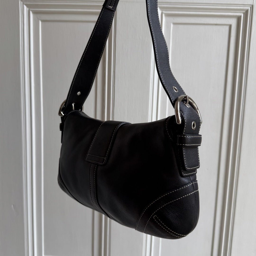 Coach Soho Leather Black Mini Shoulder Bag
