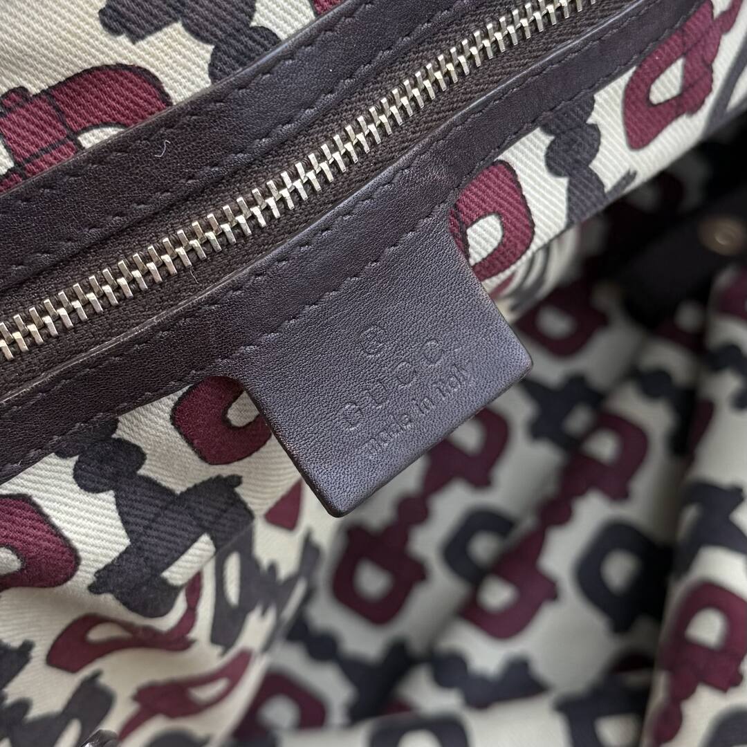 Gucci Guccissima Abbey Horsebit Leather Brown Tote Bag