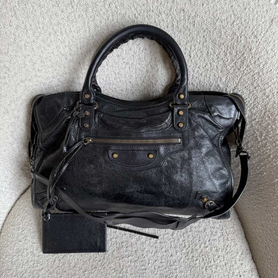 2013 Balenciaga City Leather Black Handbag
