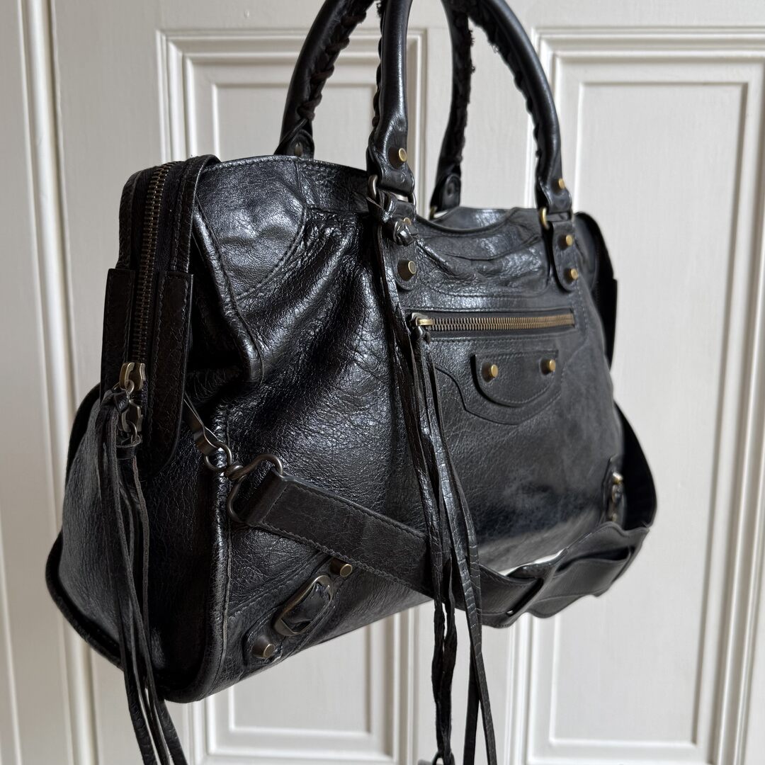 2013 Balenciaga City Leather Black Handbag