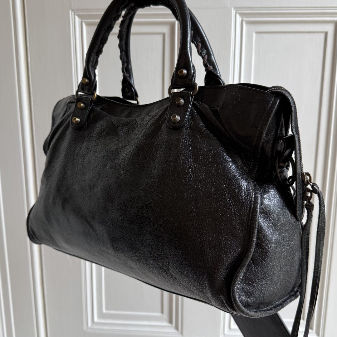 2013 Balenciaga City Leather Black Handbag