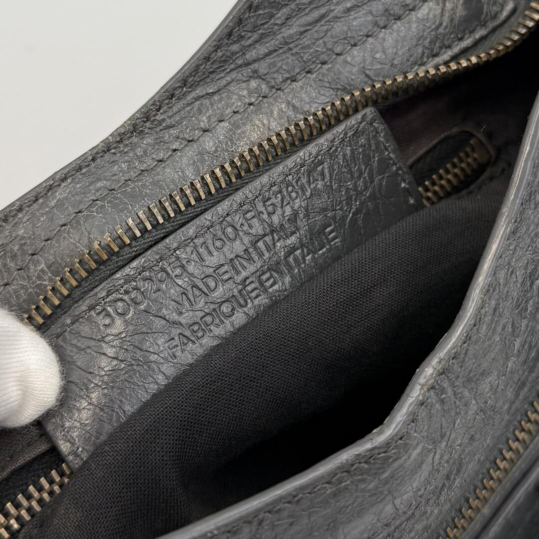 2015 Balenciaga Mini City Leather Grey Handbag