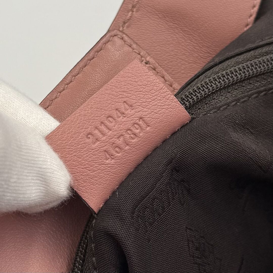 Gucci Guccissima Sukey Leather Pink Tote Bag