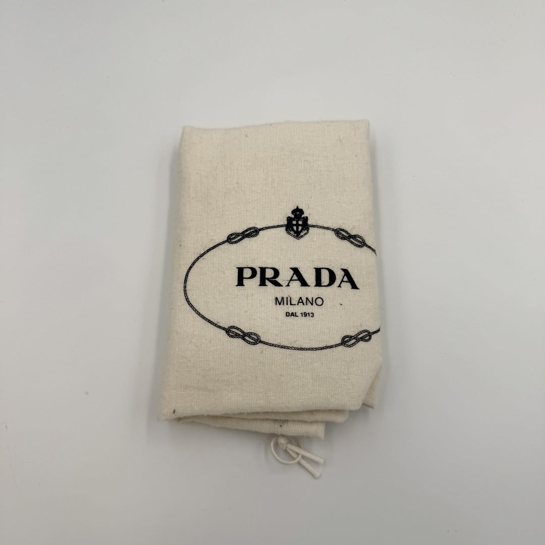 Prada Vitello Daino Leather Black Tote Bag