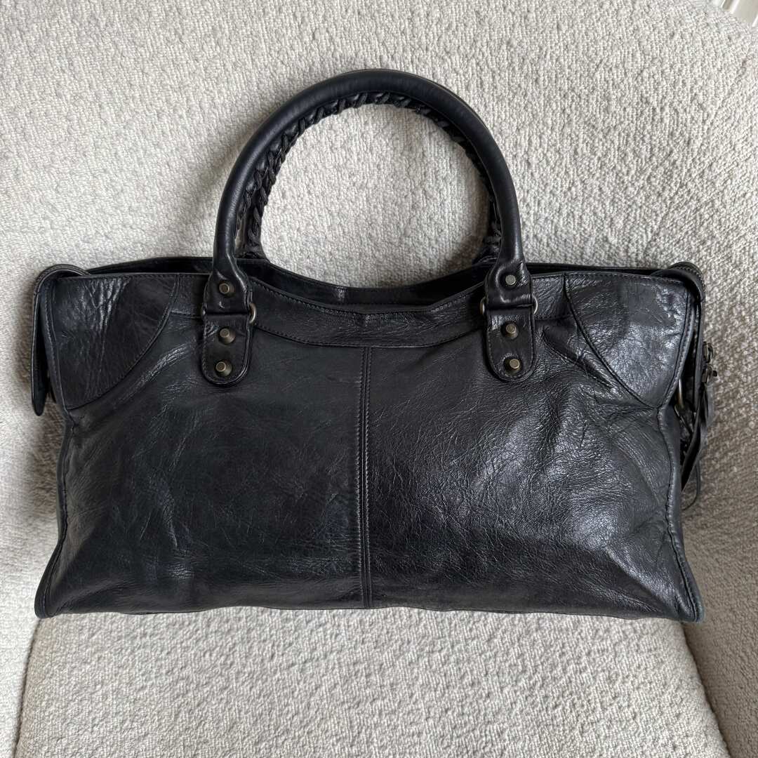 2003 Balenciaga Motocross Classic Back Leather Handbag