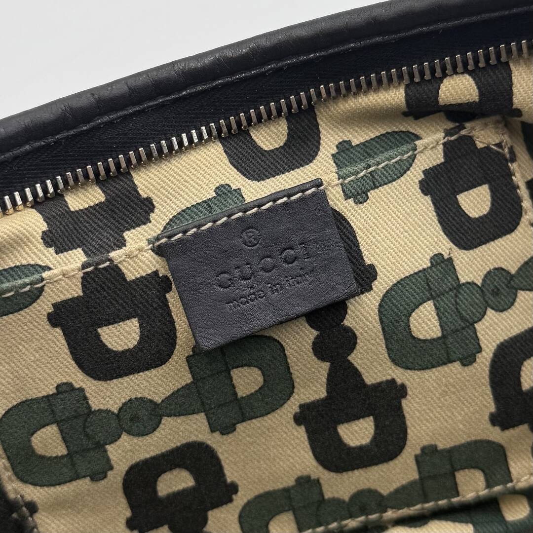 Gucci Guccissima Mini Abbey Black Shoulder Bag