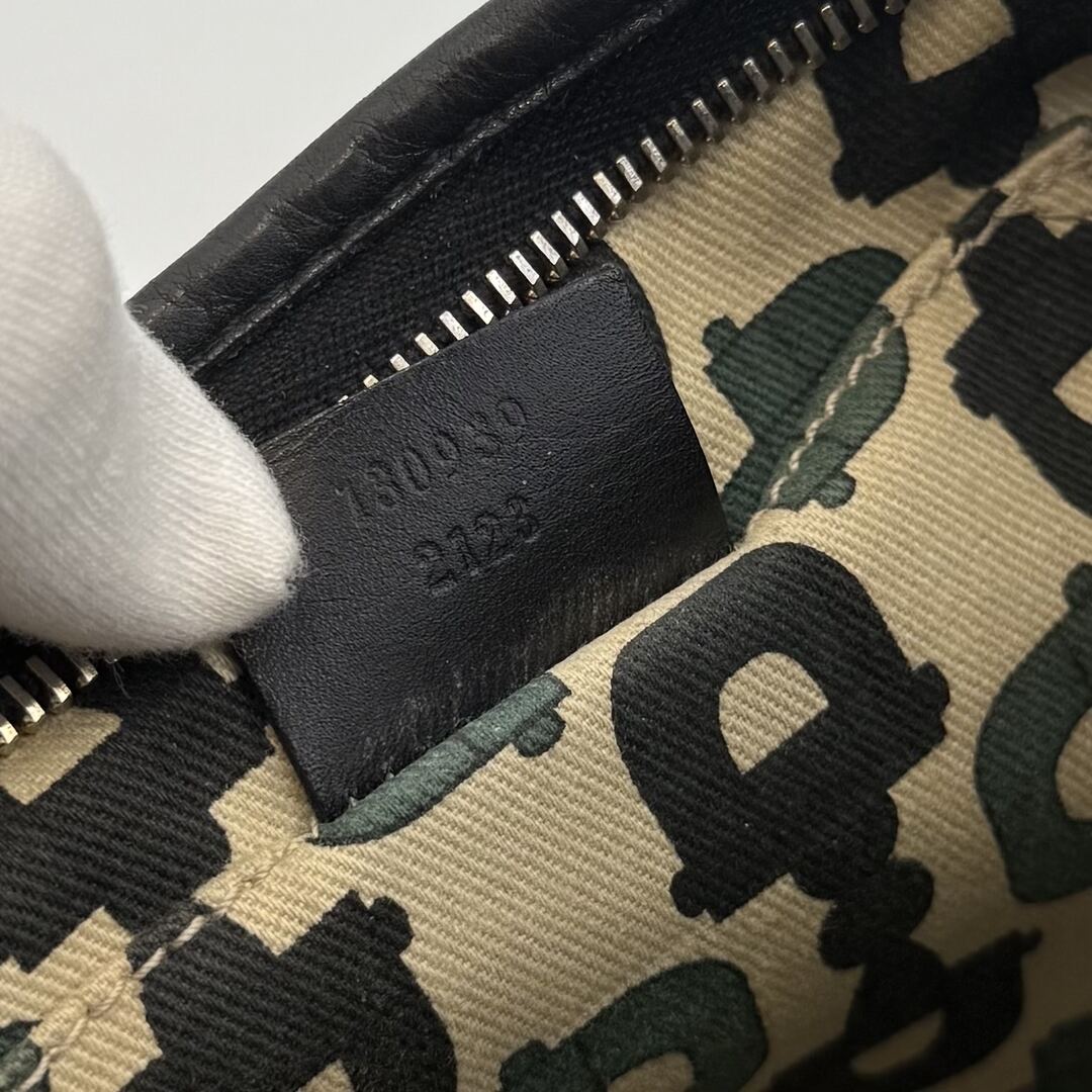 Gucci Guccissima Mini Abbey Black Shoulder Bag