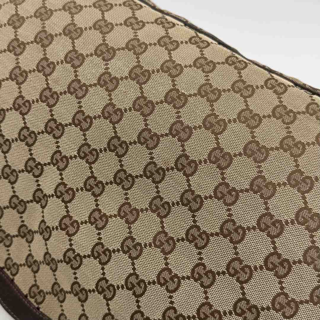 Gucci GG Canvas Abbey D-Ring Brown Tote Bag