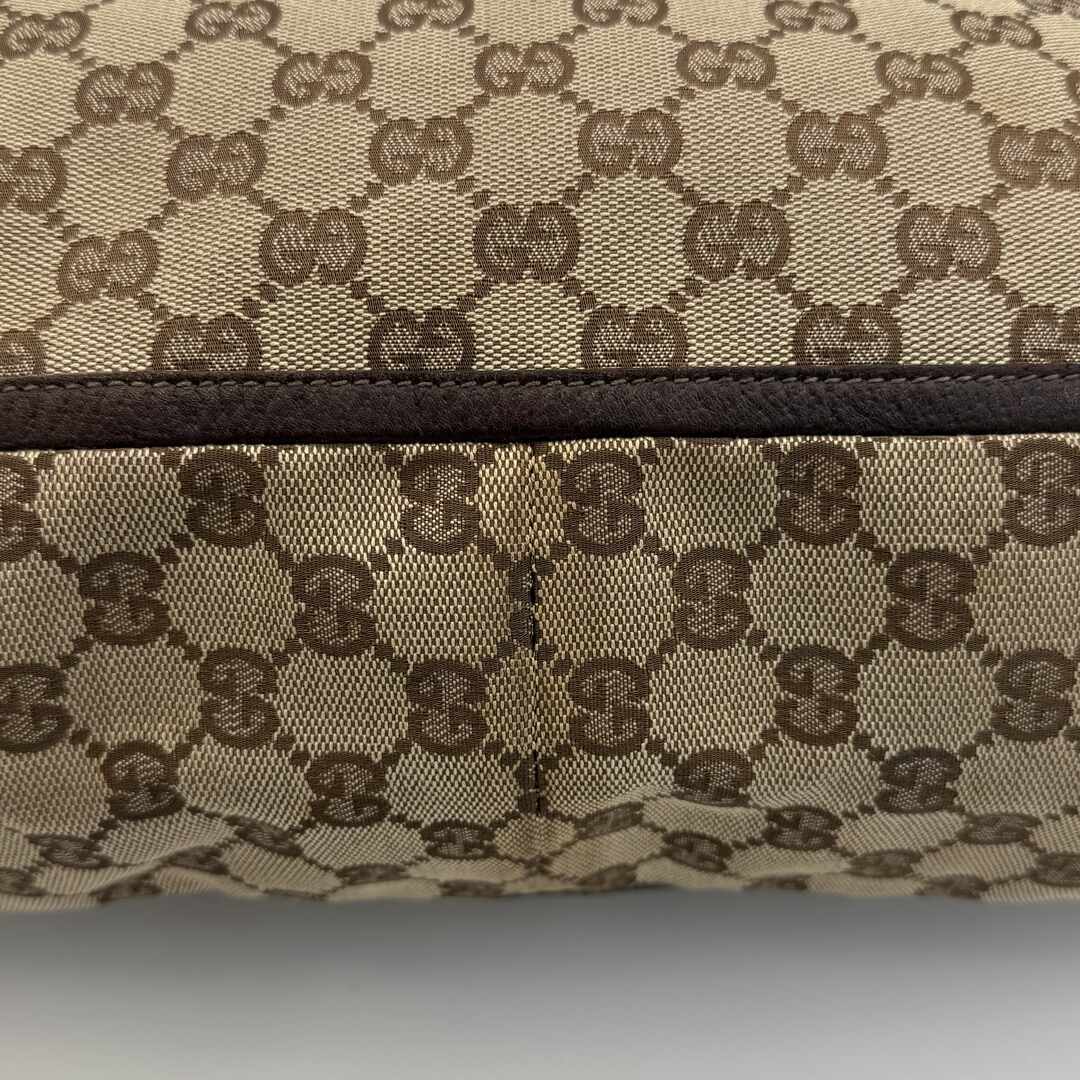 Gucci GG Canvas Abbey D-Ring Brown Tote Bag