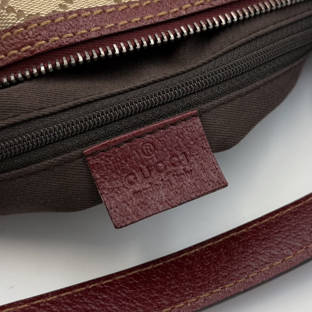 Gucci GG Canvas Red Shoulder Bag