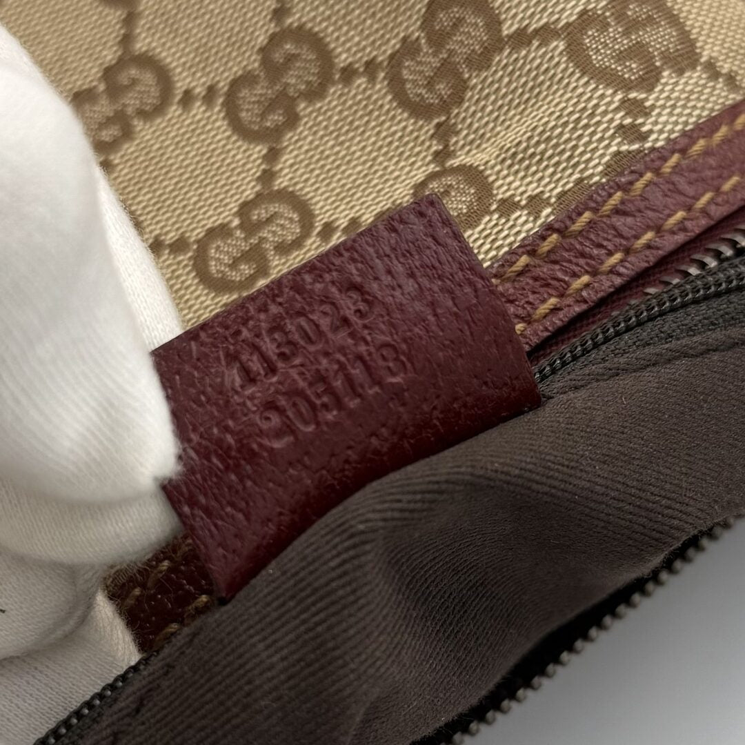 Gucci GG Canvas Red Shoulder Bag