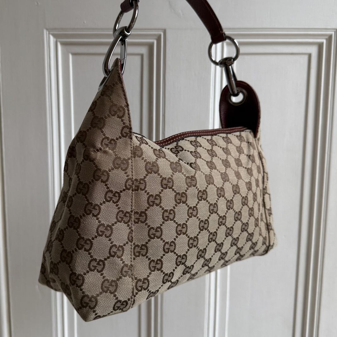 Gucci GG Canvas Red Shoulder Bag