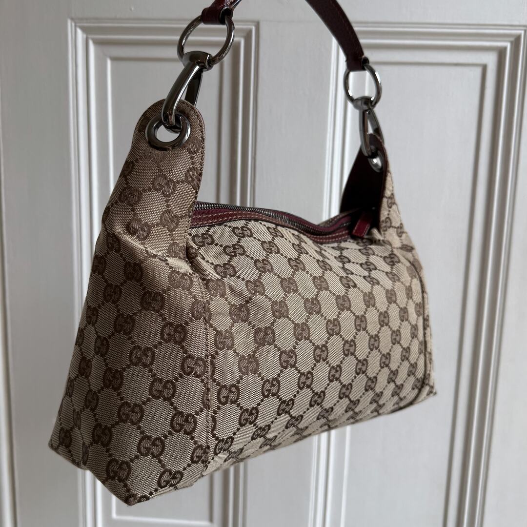 Gucci GG Canvas Red Shoulder Bag
