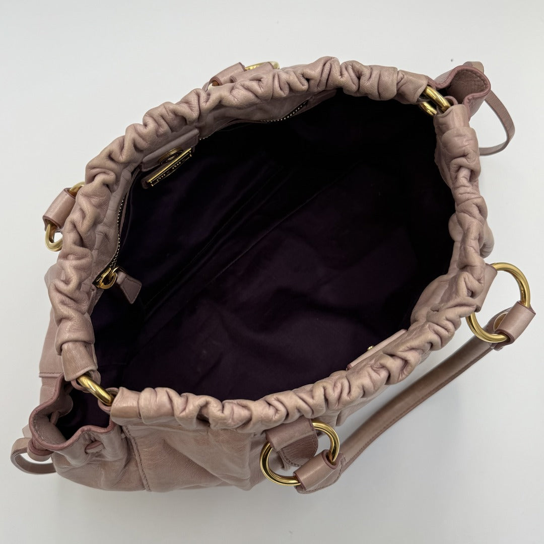Miu Miu Vitello Dusty Pink Handbag