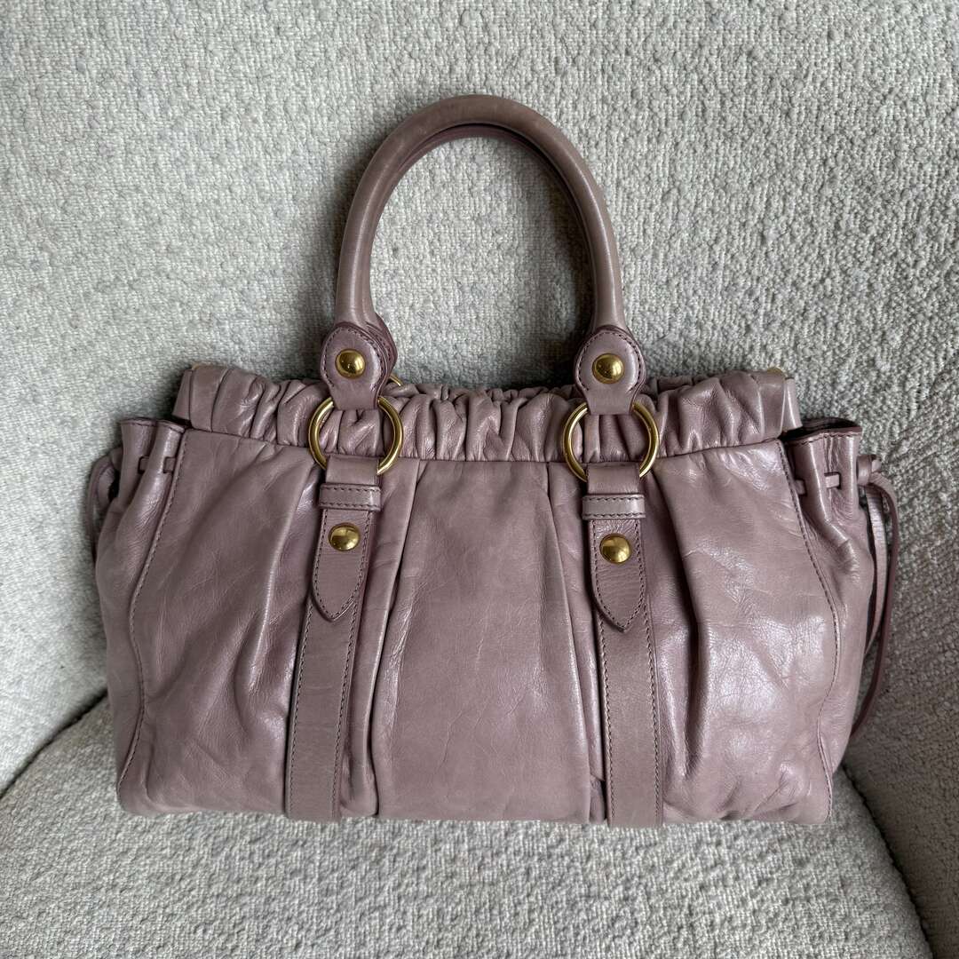 Miu Miu Vitello Dusty Pink Handbag
