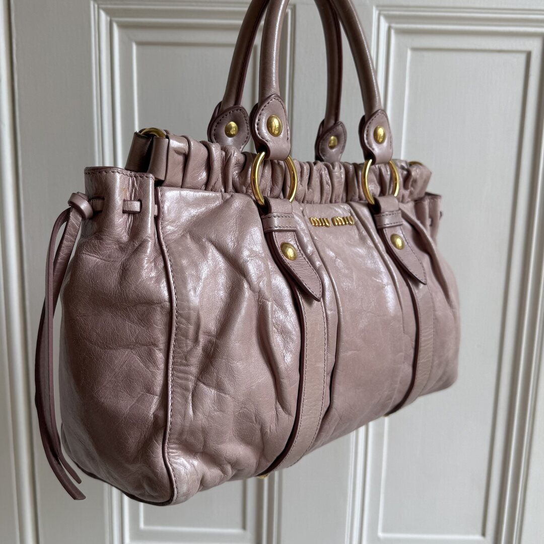 Miu Miu Vitello Dusty Pink Handbag