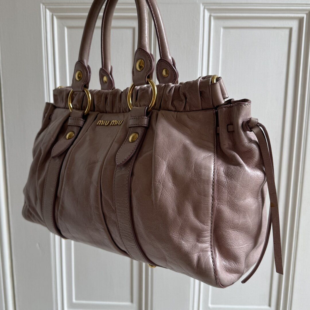 Miu Miu Vitello Dusty Pink Handbag