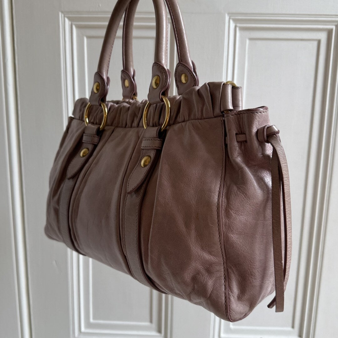 Miu Miu Vitello Dusty Pink Handbag