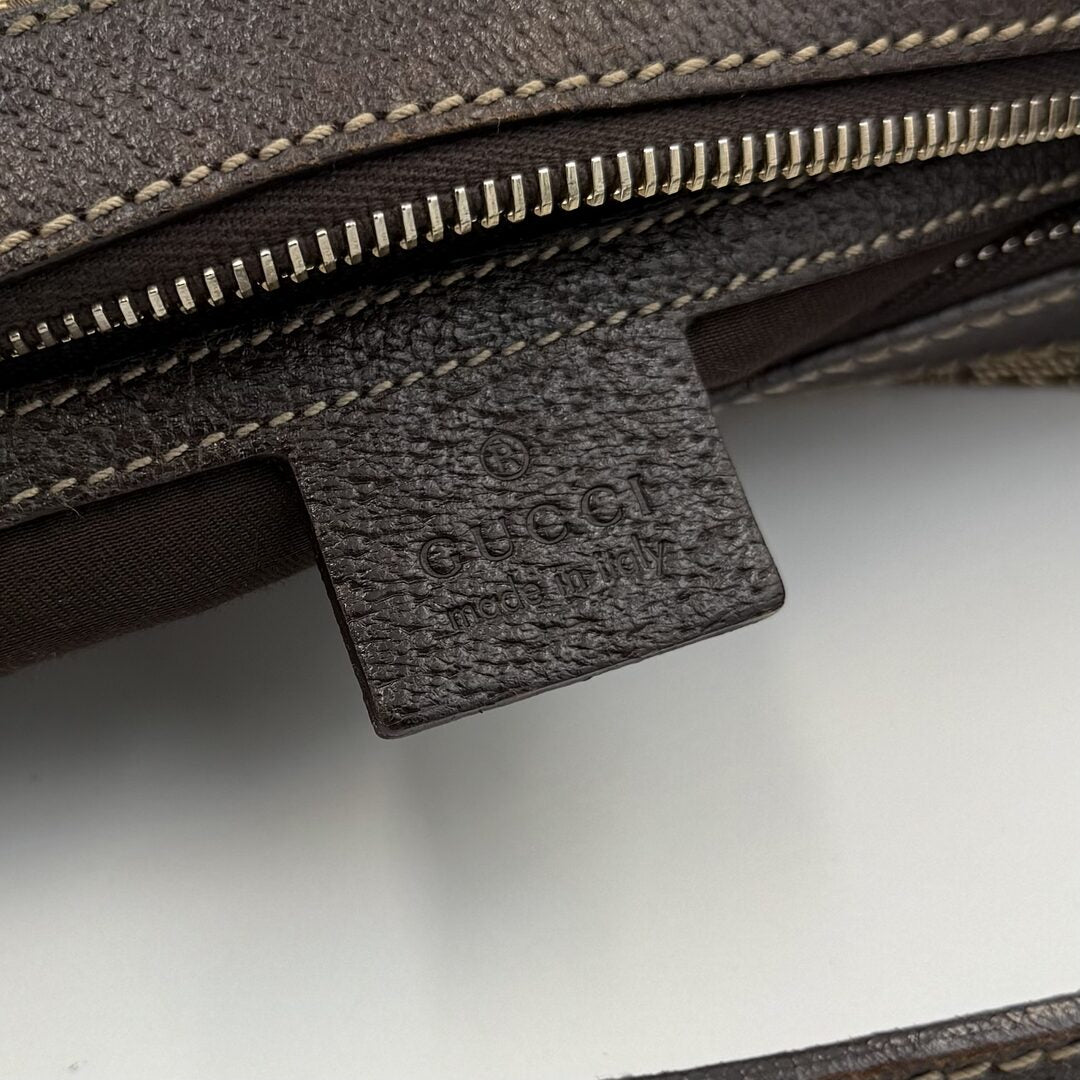 Gucci GG Canvas Brown Shoulder Bag