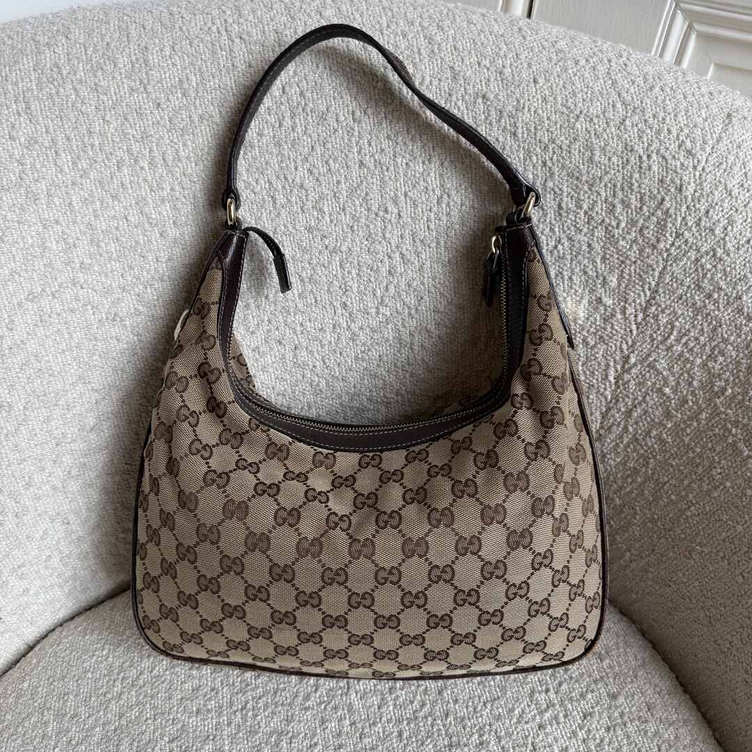 Gucci GG Canvas Brown Shoulder Bag