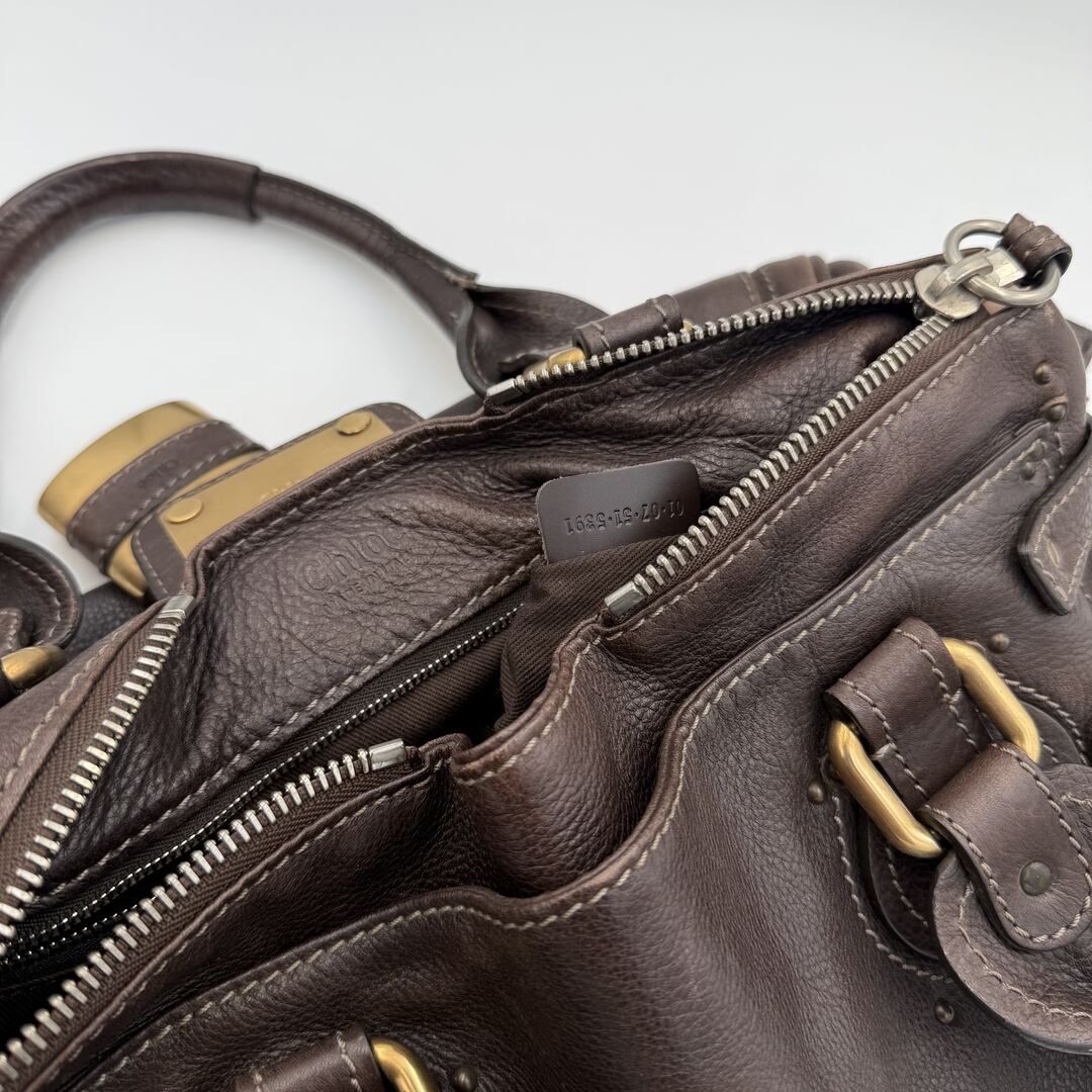 Chloe Paddington Leather Dark Brown Shoulder Bag