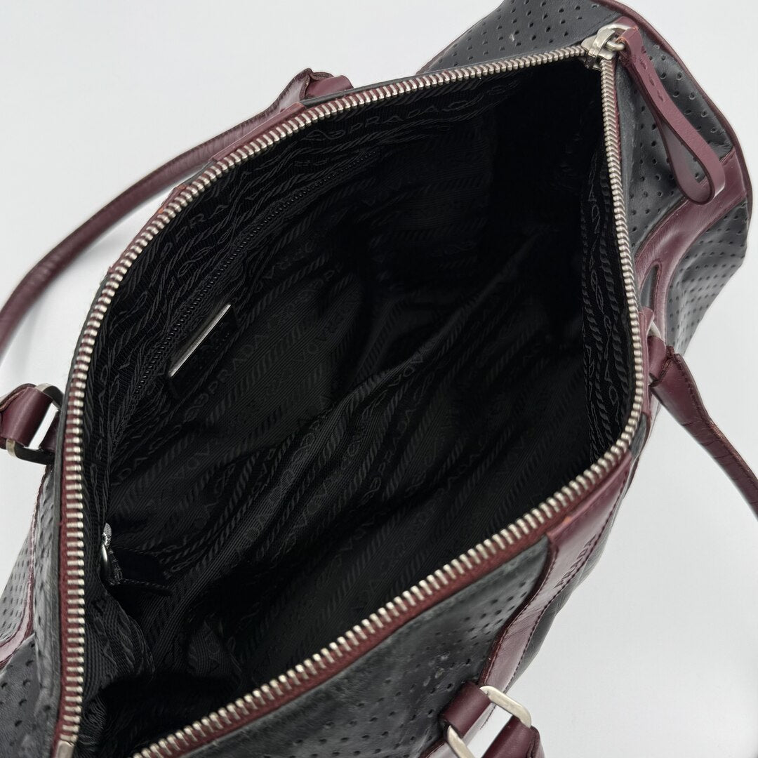 Archive Prada Vitello Drive Black Shoulder Bag