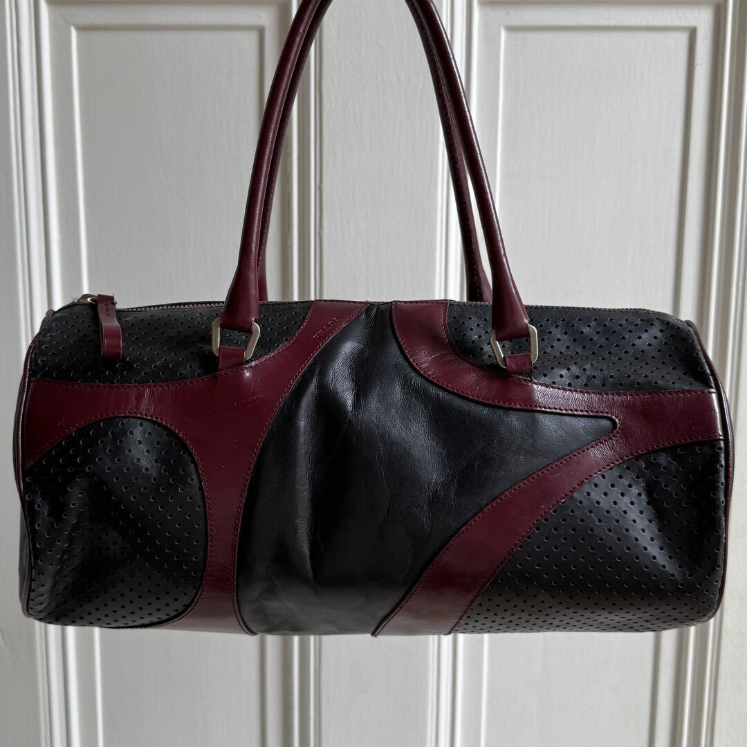 Archive Prada Vitello Drive Black Shoulder Bag