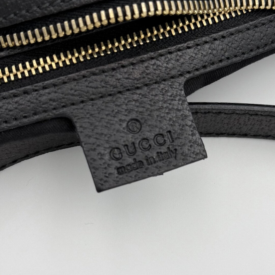 Gucci GG Canvas Black Shoulder Bag