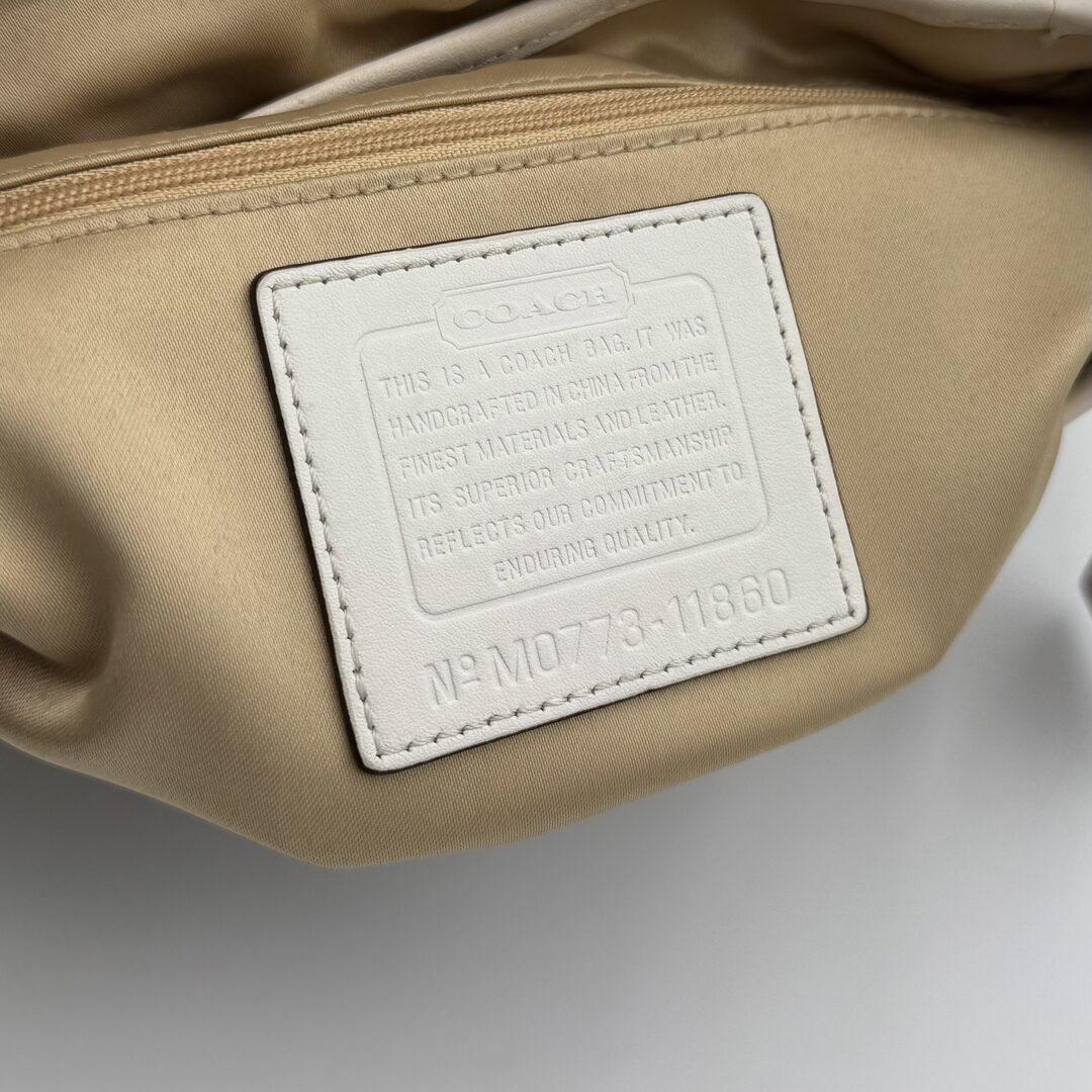 Coach Signature Soho White Shoulder Bag