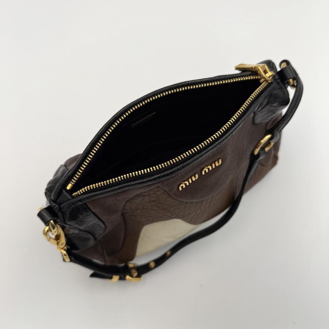 Miu Miu Leather Patchwork Mini Shoulder Bag
