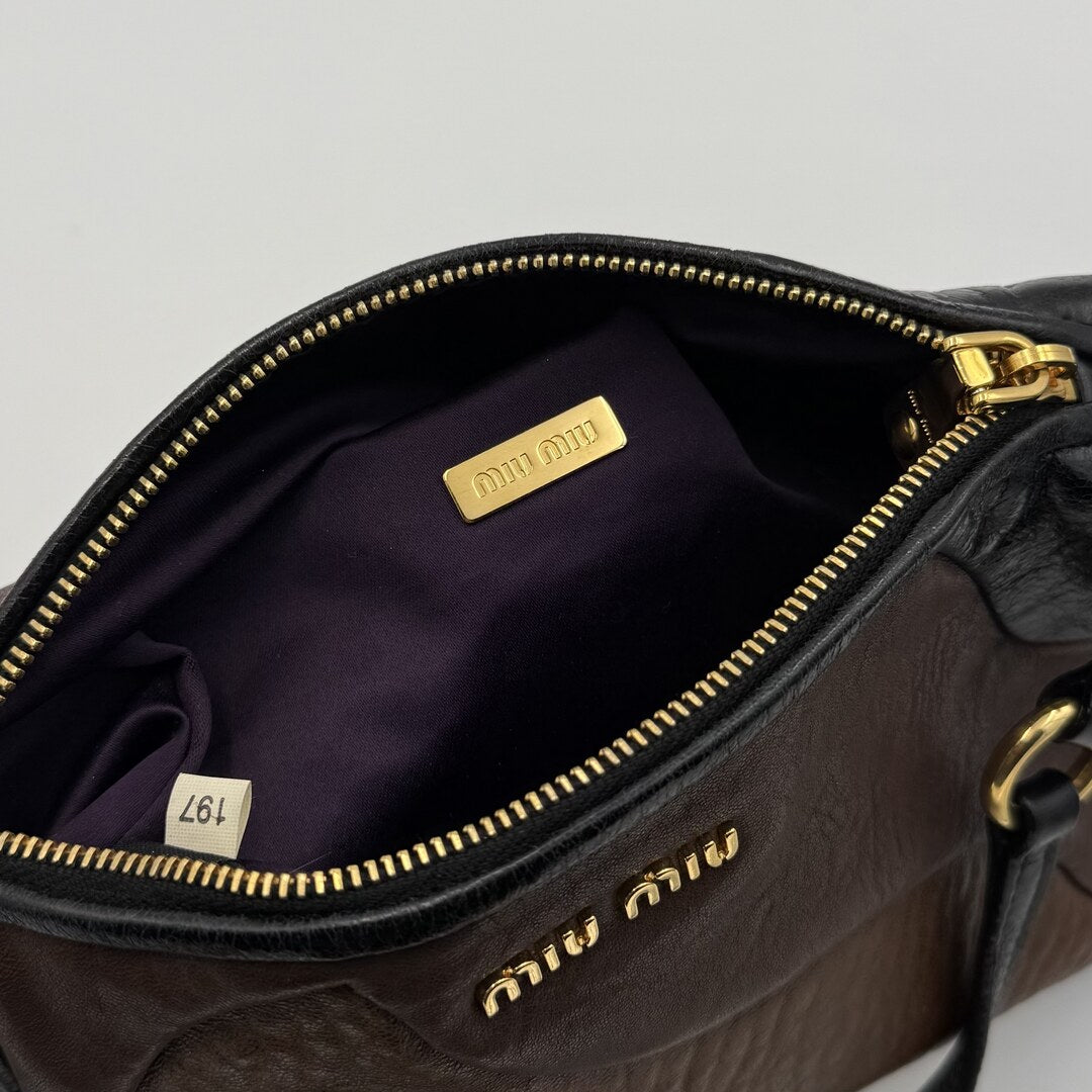Miu Miu Leather Patchwork Mini Shoulder Bag