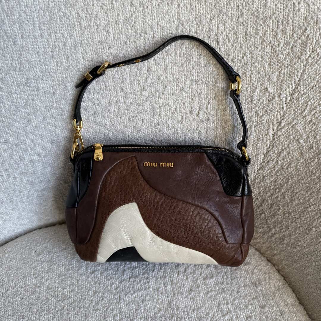 Miu Miu Leather Patchwork Mini Shoulder Bag