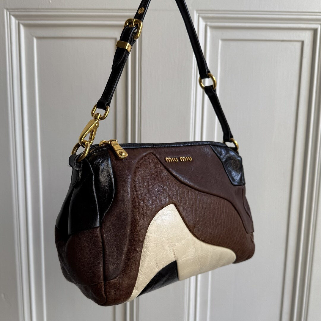 Miu Miu Leather Patchwork Mini Shoulder Bag