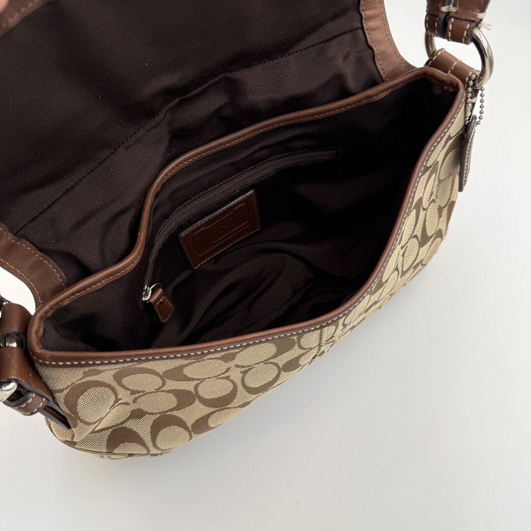 Rare Coach Signature Soho Brown Shoulder Bag