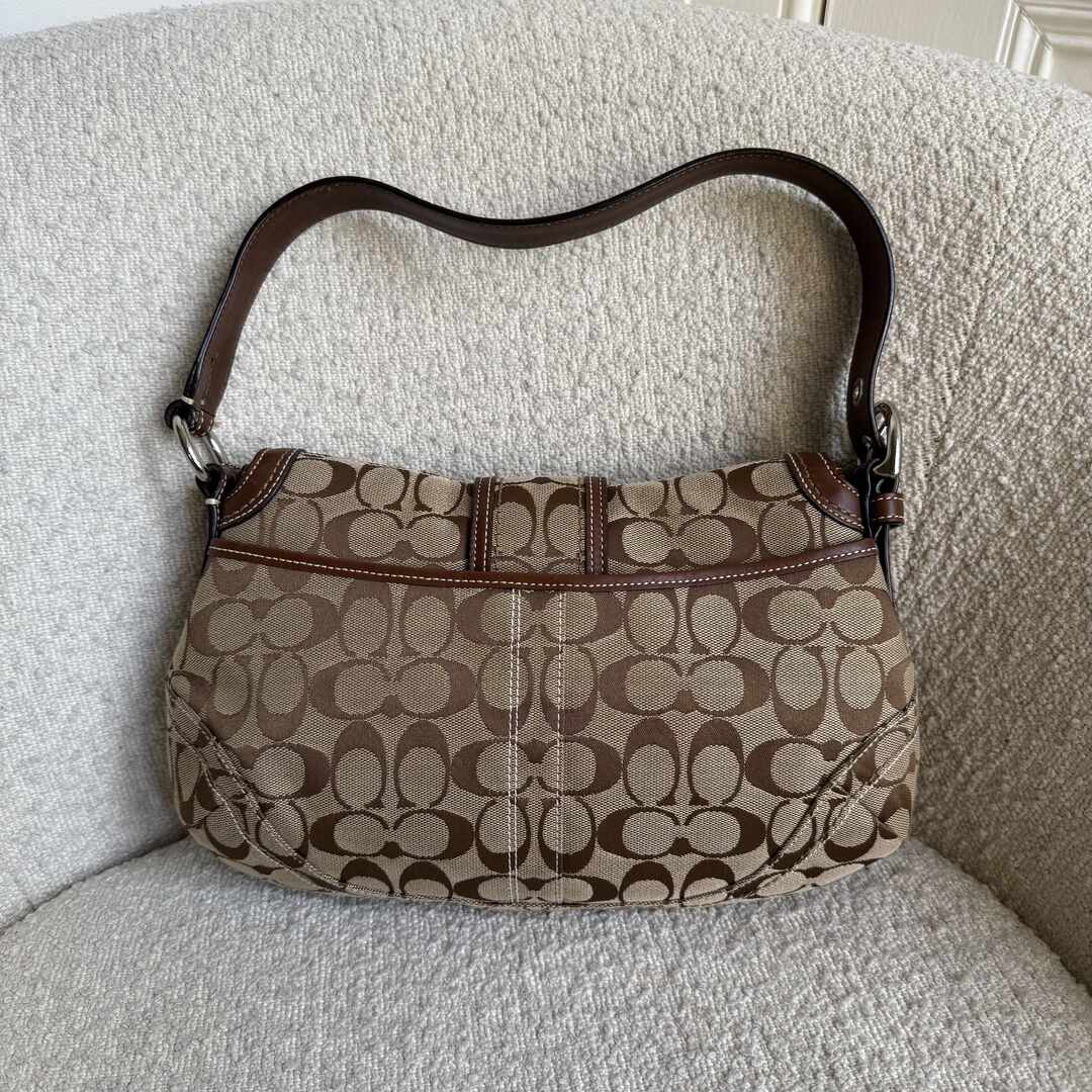 Rare Coach Signature Soho Brown Shoulder Bag