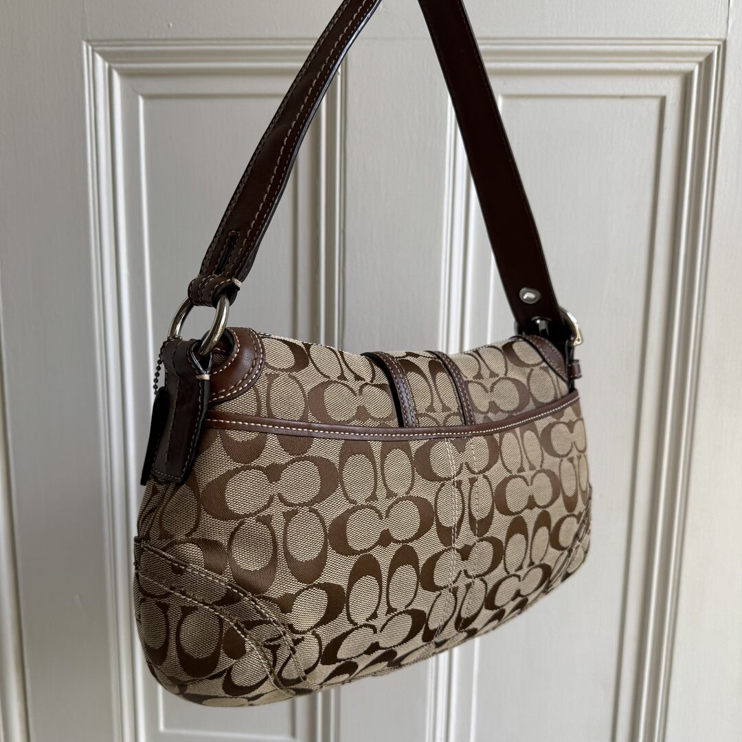 Rare Coach Signature Soho Brown Shoulder Bag