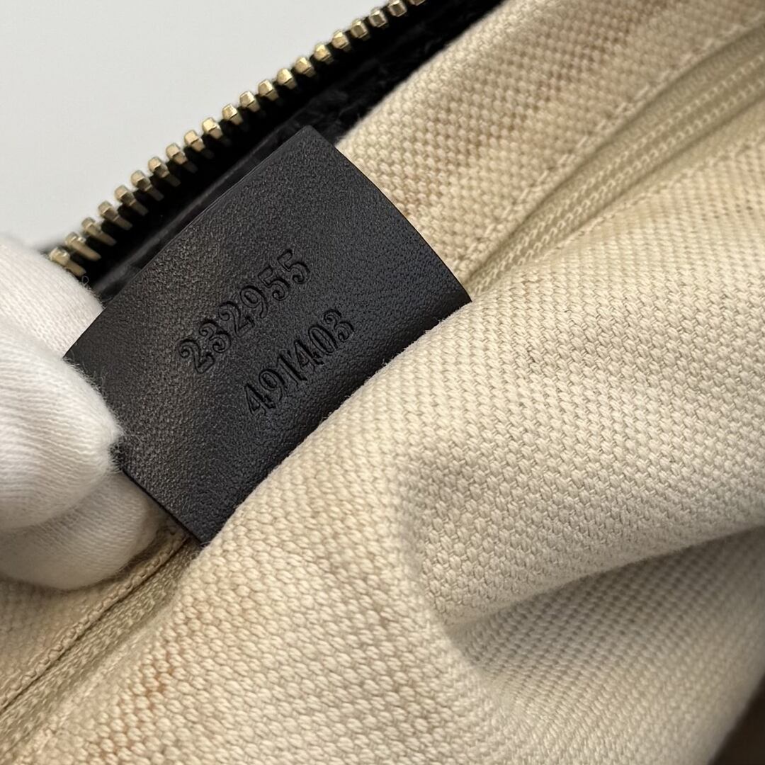 Gucci GG Canvas Sukey Black Tote Bag