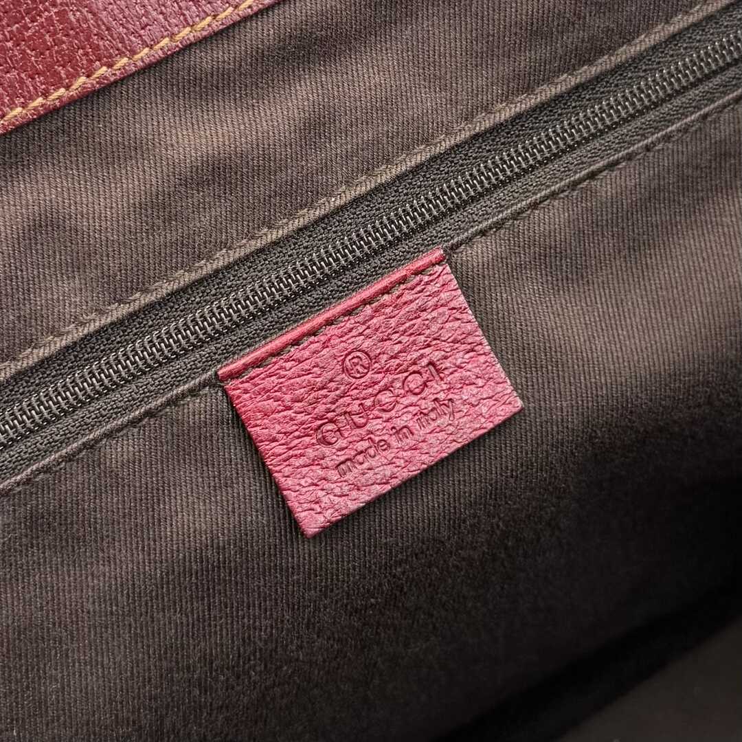 Gucci GG Monogram Canvas Red Tote Bag