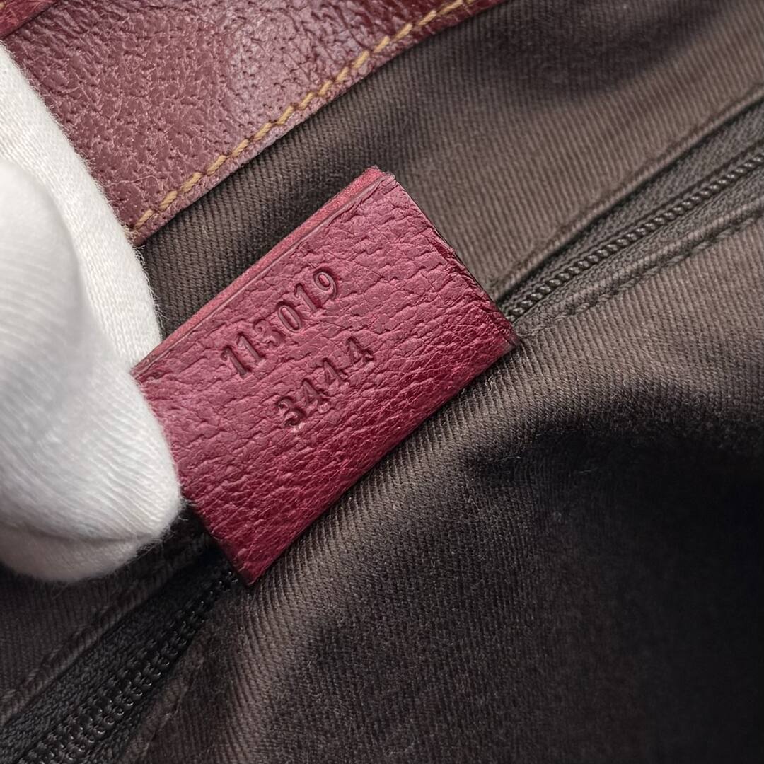 Gucci GG Monogram Canvas Red Tote Bag