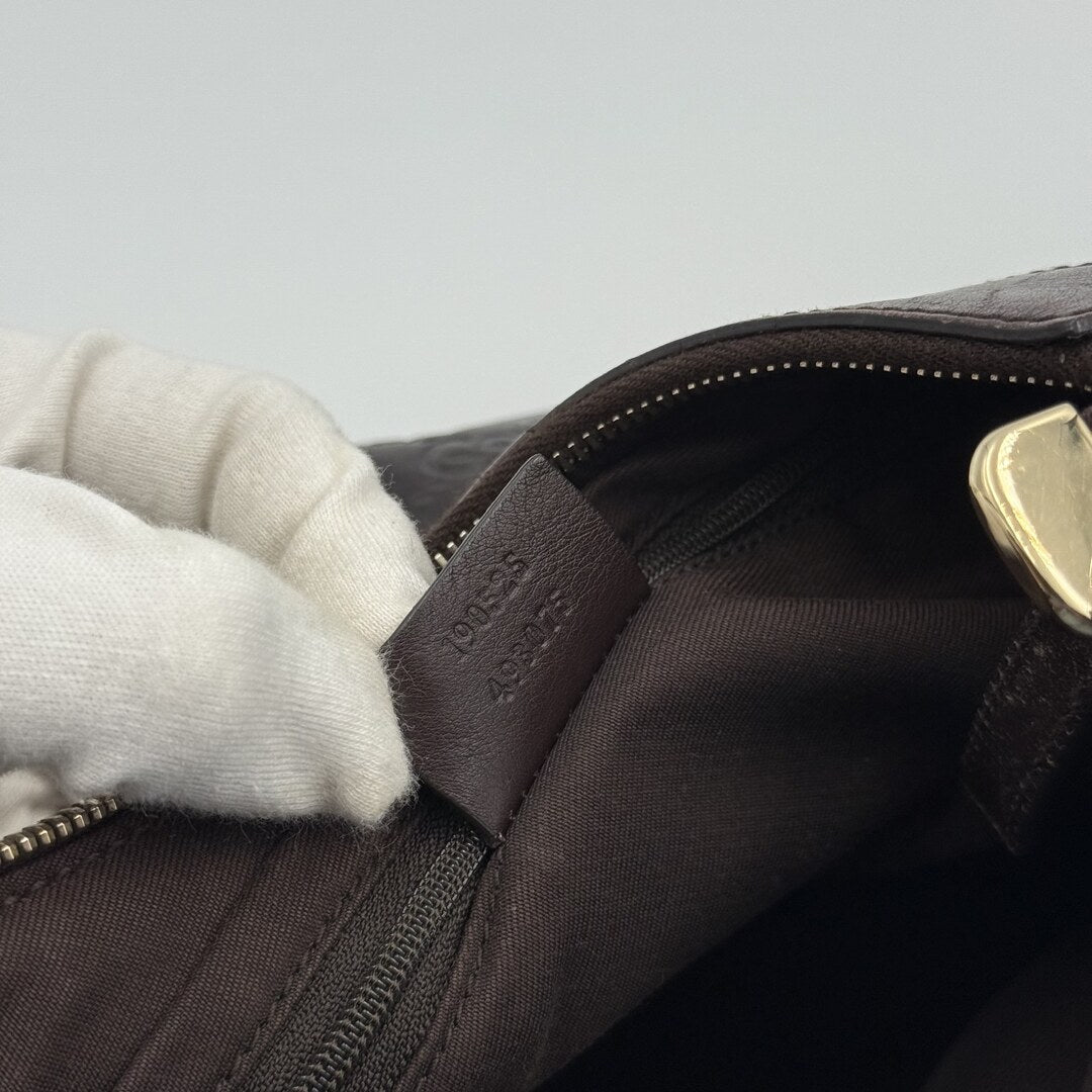 Gucci Guccissima Abbey Brown Shoulder Bag